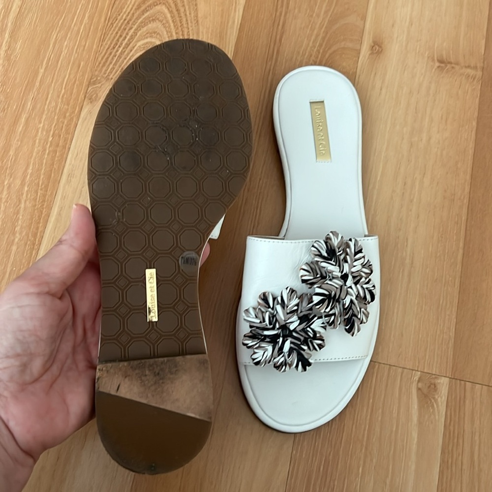 COPY - White Floral Slide Sandals - Picture 8 of 12